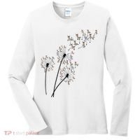 Dandelion Donkey Flower Floral Donkey Tree Lover Gift Women's Long Sleeve Shirt thumb 0
