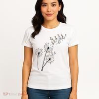 Dandelion Donkey Flower Floral Donkey Tree Lover Gift Women's T-Shirt thumb 4