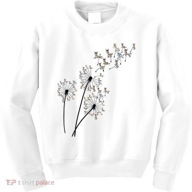 Dandelion Donkey Flower Floral Donkey Tree Lover Gift Kids Sweatshirt