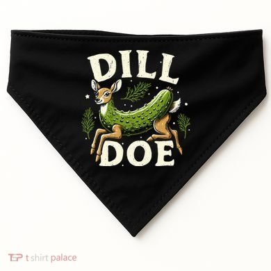 Dill Doe Funny Deer Pickle USA-Made Doggie Bandana