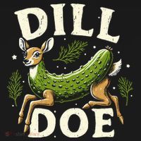 Dill Doe Funny Deer Pickle Long Sleeve Shirt thumb 2