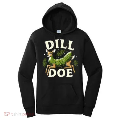 Dill Doe Funny Deer Pickle Women's Hoodie