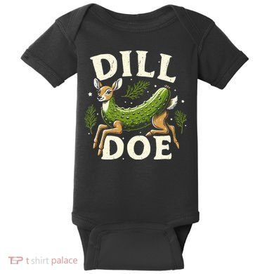 Dill Doe Funny Deer Pickle Baby Bodysuit