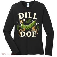 Dill Doe Funny Deer Pickle Women's Long Sleeve Shirt thumb 0