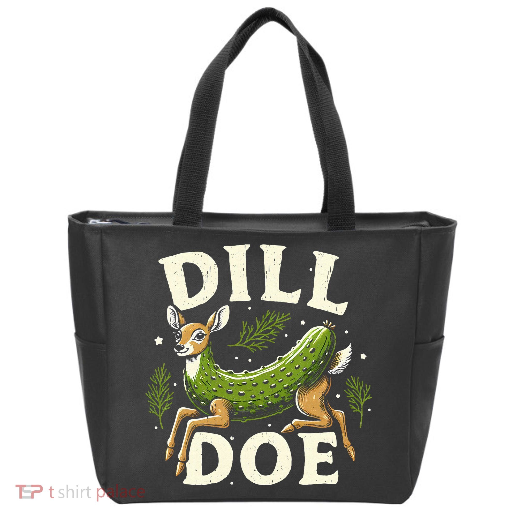 Dill Doe Funny Deer Pickle Tote Bag