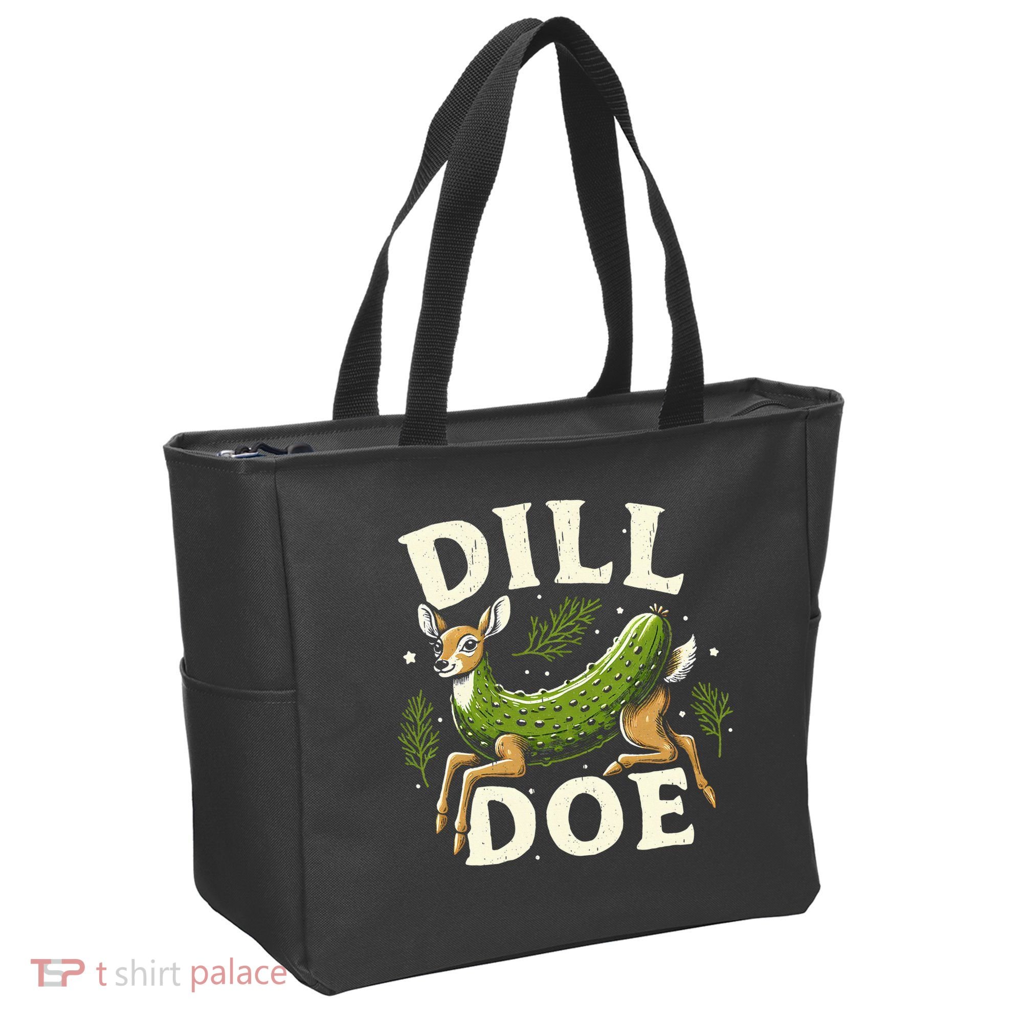 Dill Doe Funny Deer Pickle Tote Bag
