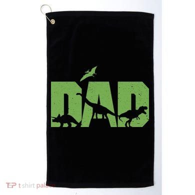 Dinosaur Dad Father's Day Golf Towel