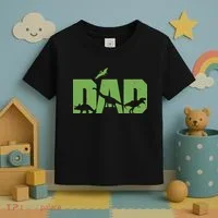 Dinosaur Dad Father's Day Toddler T-Shirt thumb 3