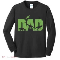 Dinosaur Dad Father's Day Kids Long Sleeve Shirt thumb 0