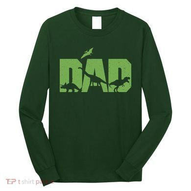 Dinosaur Dad Father's Day Long Sleeve Shirt