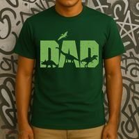 Dinosaur Dad Father's Day T-Shirt thumb 3