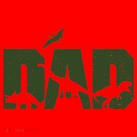 Dinosaur Dad Father's Day Santa Hat thumb 1