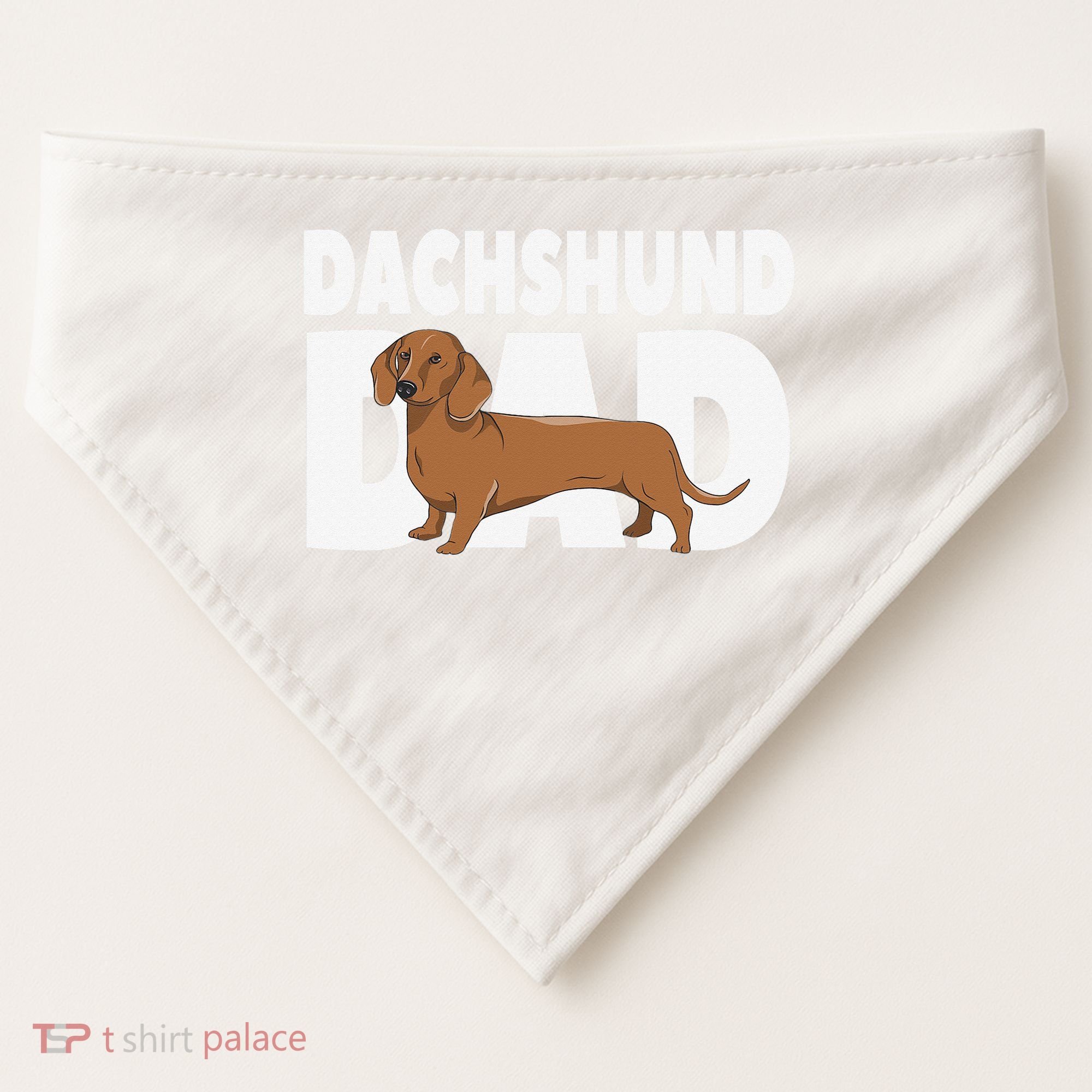 Dachshund Dad Father's Day USA-Made Doggie Bandana