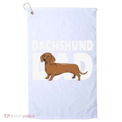 Dachshund Dad Father's Day Golf Towel
