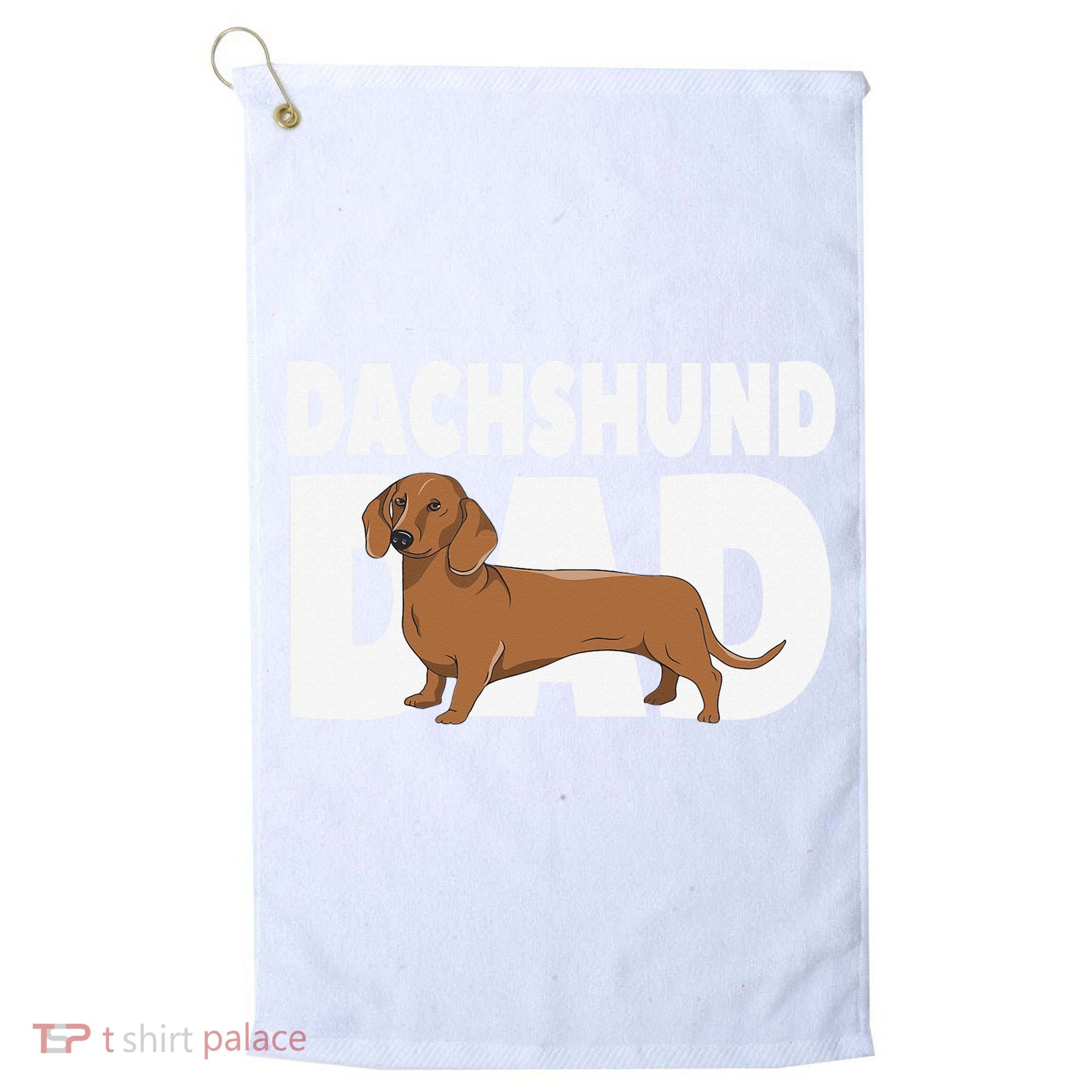 Dachshund Dad Father's Day Golf Towel