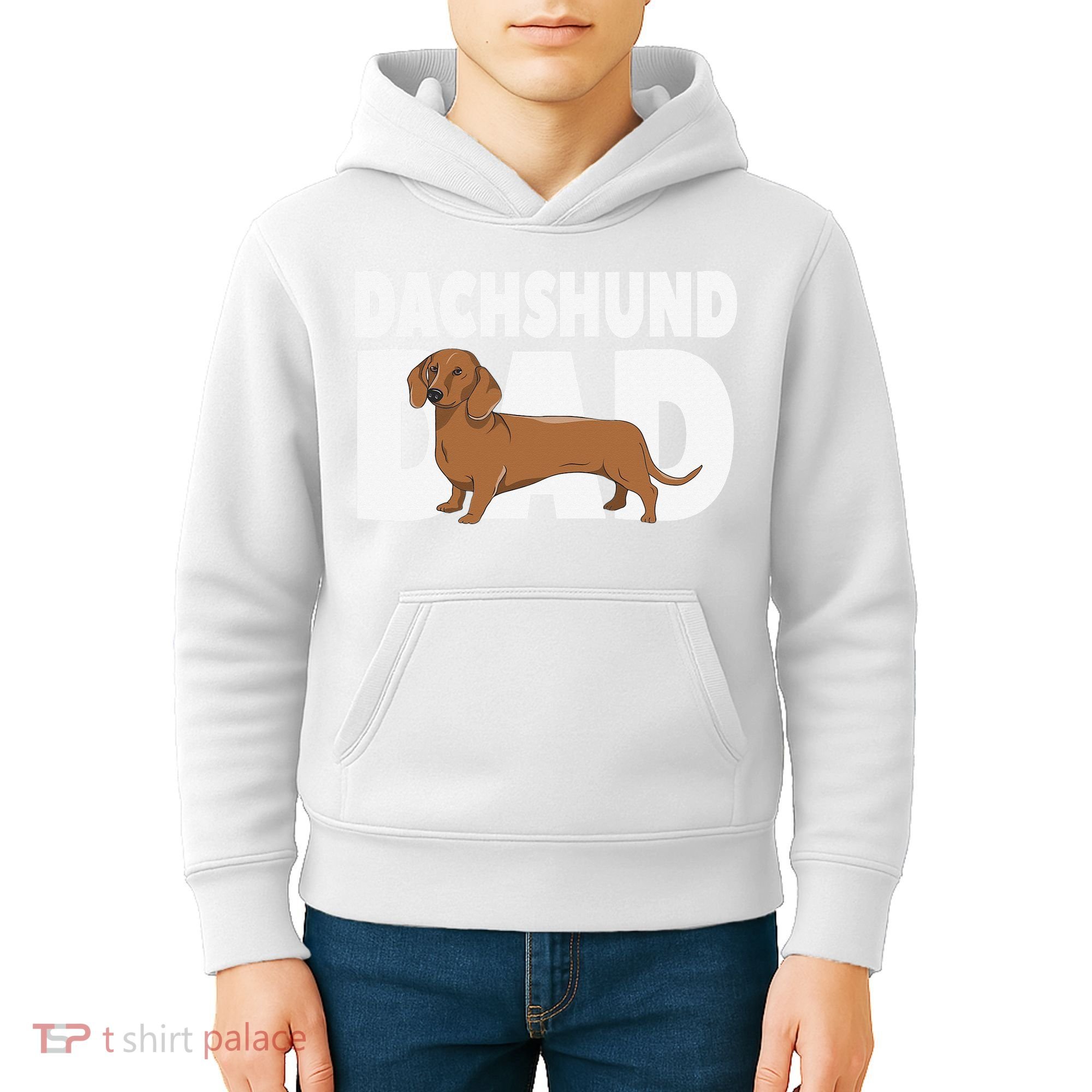 Dachshund Dad Father's Day Kids Hoodie