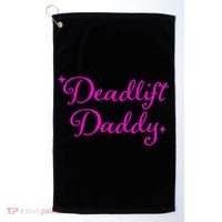 Deadlift Daddy Funny For Men Women Golf Towel thumb 0
