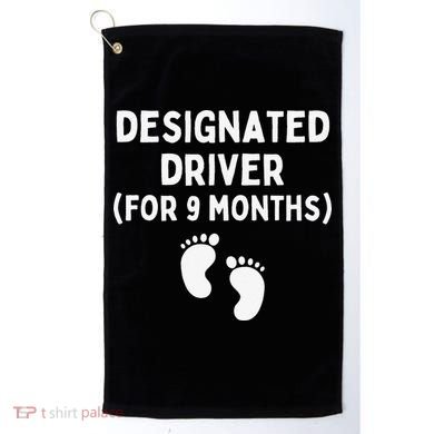Designated Driver for 9 Months Funny Maternity Pregnancy Golf Towel