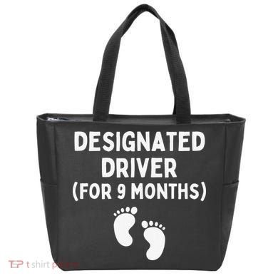 Designated Driver for 9 Months Funny Maternity Pregnancy Tote Bag
