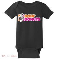 Doin' Donuts Funny Racing & Drift Car Enthusiast Baby Bodysuit thumb 0