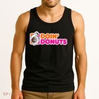 Doin' Donuts Funny Racing & Drift Car Enthusiast Tank Top thumb 3