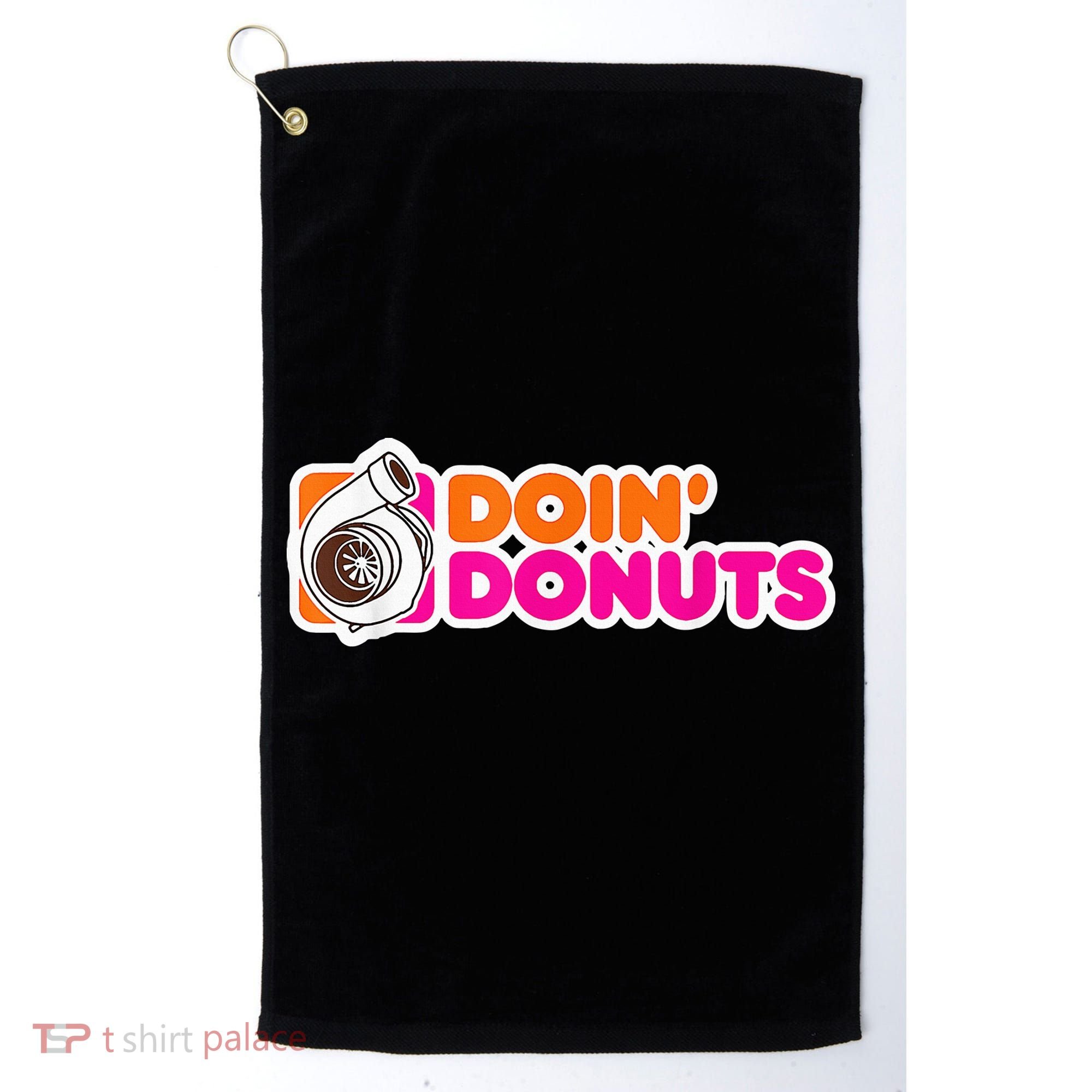 Doin' Donuts Funny Racing & Drift Car Enthusiast Golf Towel