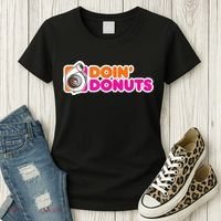 Doin' Donuts Funny Racing & Drift Car Enthusiast Women's T-Shirt thumb 3