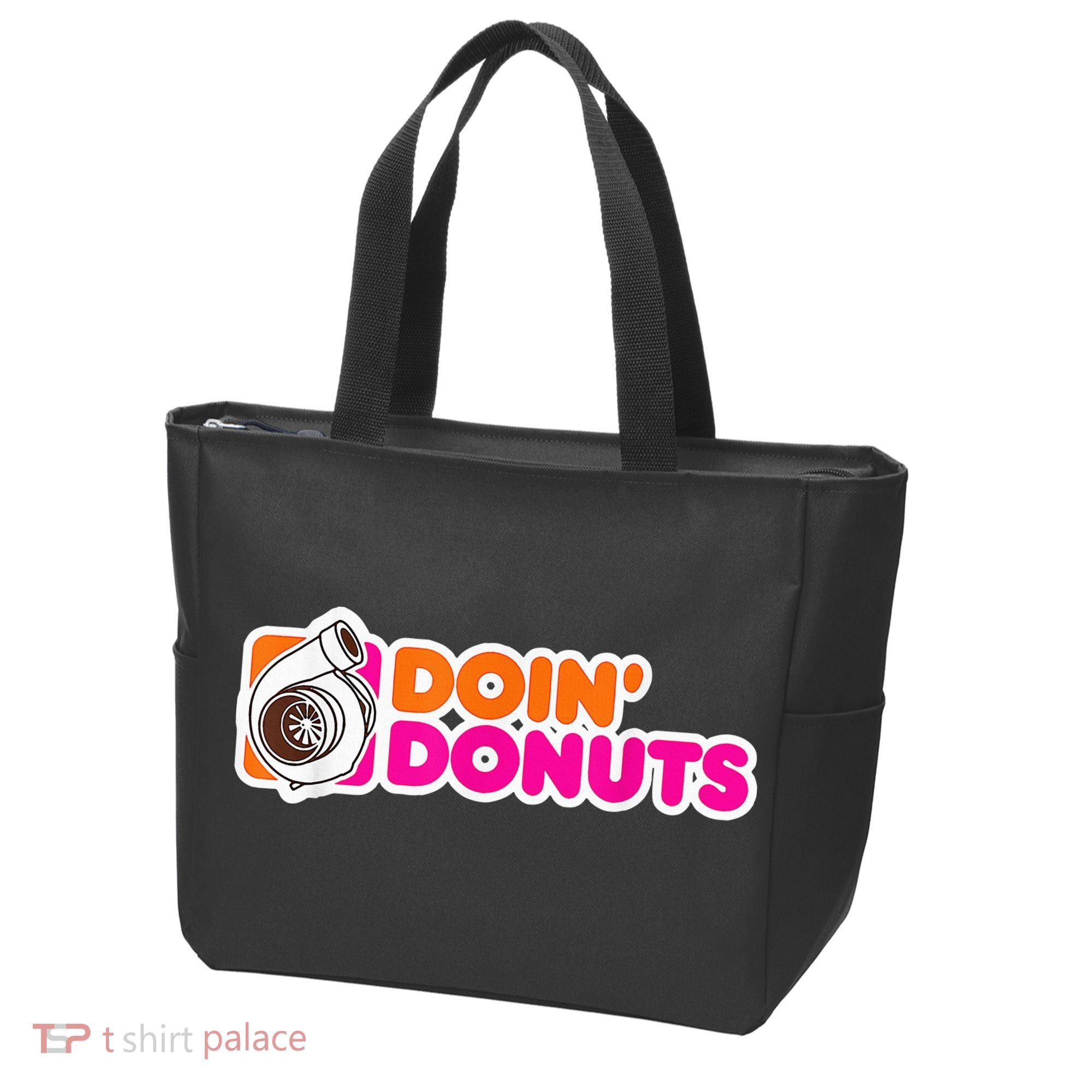 Doin' Donuts Funny Racing & Drift Car Enthusiast Tote Bag