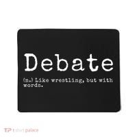 Debate Definition Funny Debate Team Gift Mousepad thumb 0