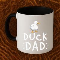 Duck Dad Funny Duck Enthusiast Duckling Lover Farmer Father Coffee Mug thumb 2