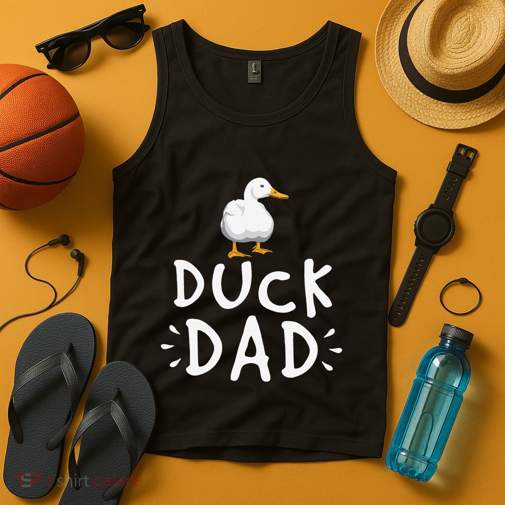 Duck Dad Funny Duck Enthusiast Duckling Lover Farmer Father Tank Top