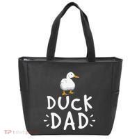 Duck Dad Funny Duck Enthusiast Duckling Lover Farmer Father Tote Bag thumb 0