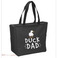 Duck Dad Funny Duck Enthusiast Duckling Lover Farmer Father Tote Bag thumb 2