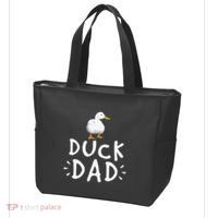 Duck Dad Funny Duck Enthusiast Duckling Lover Farmer Father Tote Bag thumb 3