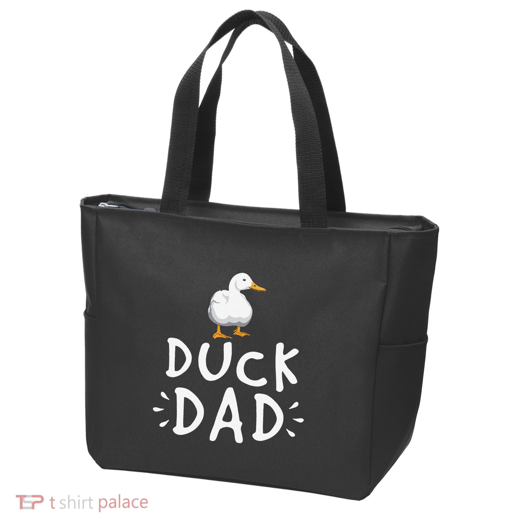 Duck Dad Funny Duck Enthusiast Duckling Lover Farmer Father Tote Bag