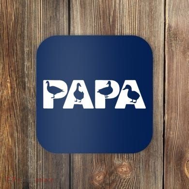 Duck Dad Funny Papa Duck Father Day Gift Coaster