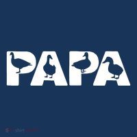 Duck Dad Funny Papa Duck Father Day Gift Golf Towel thumb 3