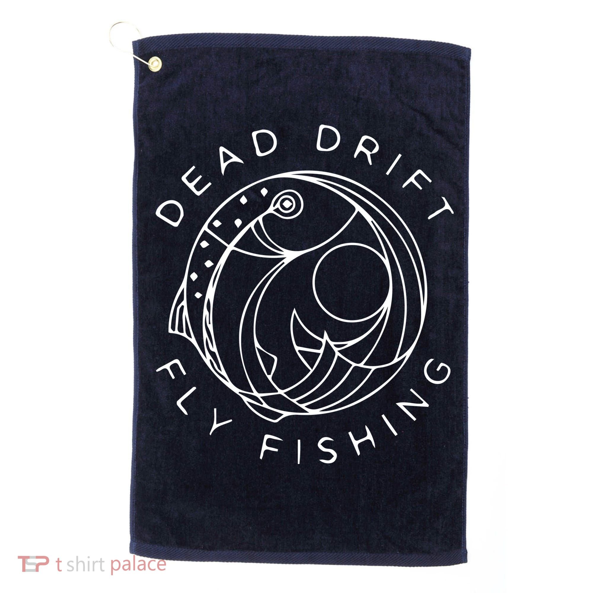 Dead Drift Fly Fishing Golf Towel
