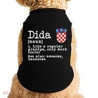 Dida Definition Funny Croatian Dad Croatia Flag Father’S Day Doggie Tank thumb 0