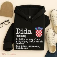 Dida Definition Funny Croatian Dad Croatia Flag Father’S Day Hoodie thumb 4