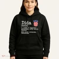 Dida Definition Funny Croatian Dad Croatia Flag Father’S Day Hoodie thumb 5