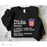 Dida Definition Funny Croatian Dad Croatia Flag Father’S Day Sweatshirt thumb 2