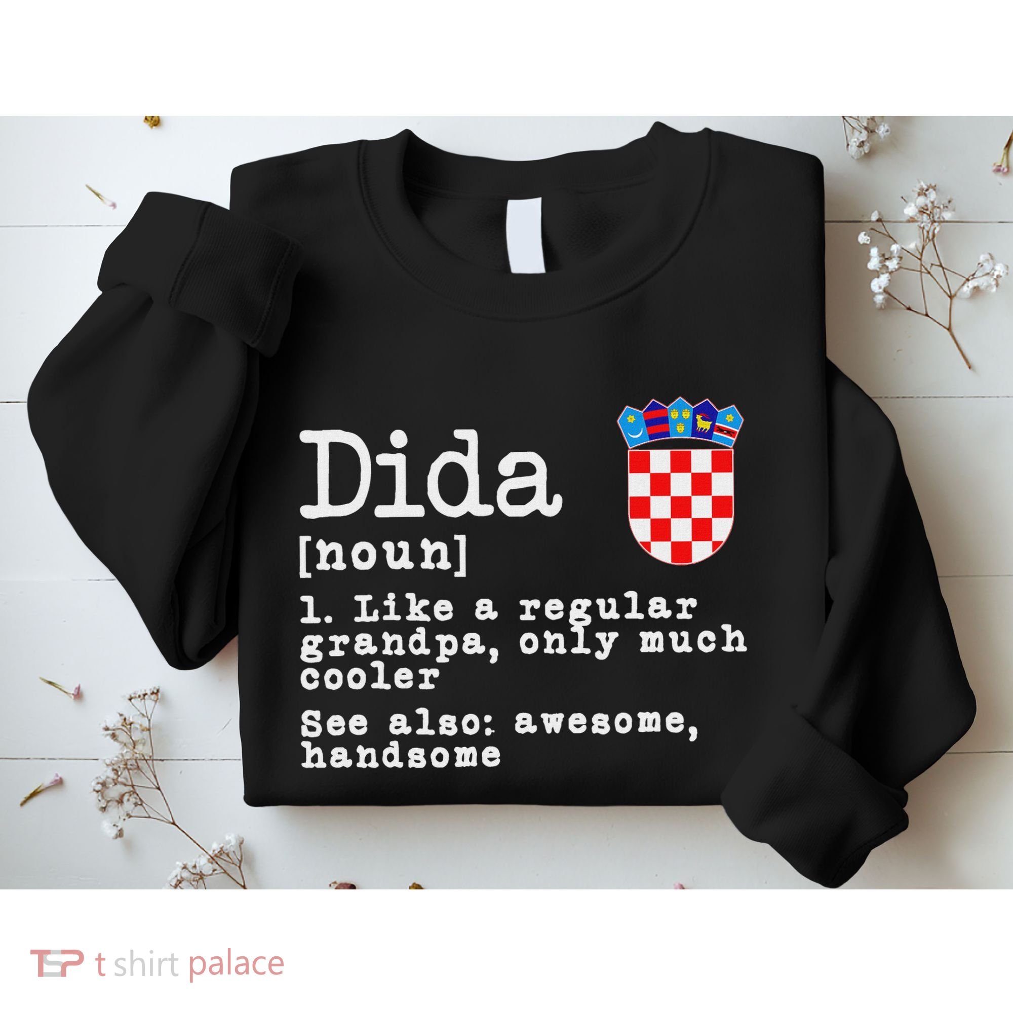 Dida Definition Funny Croatian Dad Croatia Flag Father’S Day Sweatshirt
