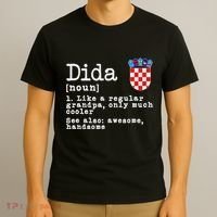 Dida Definition Funny Croatian Dad Croatia Flag Father’S Day T-Shirt thumb 3