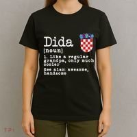 Dida Definition Funny Croatian Dad Croatia Flag Father’S Day T-Shirt thumb 4