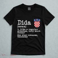 Dida Definition Funny Croatian Dad Croatia Flag Father’S Day T-Shirt thumb 5