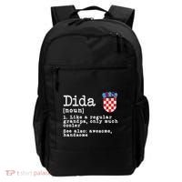 Dida Definition Funny Croatian Dad Croatia Flag Father’S Day Backpack thumb 0