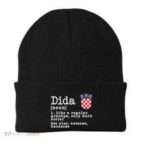 Dida Definition Funny Croatian Dad Croatia Flag Father’S Day Beanie thumb 0