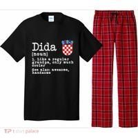 Dida Definition Funny Croatian Dad Croatia Flag Father’S Day Pajama Set thumb 0