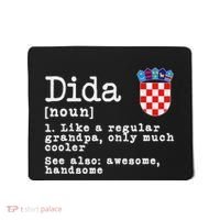 Dida Definition Funny Croatian Dad Croatia Flag Father’S Day Mousepad thumb 0